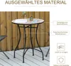 Outsunny Gartentisch Mosaiktisch rund Bistrotisch Produktbild-Vorschau 6