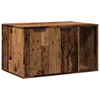 vidaXL Bac à litière imitation vieux bois 80x50x45 cm Bois Voir les images du produit 1