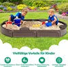 Sandkasten mit Abdeckung und Bodenplane, Sandbox mit Produktbild-Vorschau 2