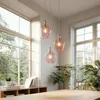 LA BURBUJA Pendelleuchte Ø22CM Mattes Nickel, Rosé Glas – Produktbild-Vorschau 6