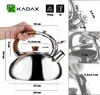 KADAX Czajnik Na Gaz Stalowy Gwizdek 2,5L Srebrny Podgląd zdjęcia produktu 3