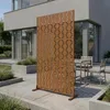 Trennwand ‘Basciano’ verzinkter Stahl 180 x 90 cm Braun Produktbild-Vorschau 1