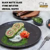 Wilmax Runde Servierplatte 30 cm 2er Set Schwarz Produktbild-Vorschau 4