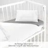 Makian Bettwäsche 80 x 80 cm - Uni Weiß Produktbild-Vorschau 6