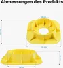 Podpěrný klín pro kola Wiltec kulatý 236 mm do 900 kg, HDPE Náhled obrázku produktu 3