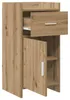 Buffet vidaXL en chêne Artisan 40 x 36 x 80 cm, aggloméré Voir les images du produit 4