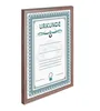 A framed certificate is shown against a white background. Produktbild-Vorschau