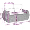 The Living Store 9-tlg. Garten-Sofagarnitur mit Kissen Produktbild-Vorschau 10
