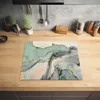 KitchenYeah© Herdabdeckplatte Gold - Marmor - Grün - Luxus Produktbild-Vorschau 2