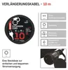 Verlängerungskabel 10 m / 1 Steckdose / schwarz / Gummi-Neopren / 250 V / 2,5 mm2 Produktbild-Vorschau