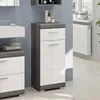 Hochschrank Scout Xonox - Smoke Silver/Weiß Hochglanz - Produktbild-Vorschau 10