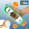 Vilde | Butelka na wodę szklana 600 ml - z etui silikonowym Podgląd zdjęcia produktu 8