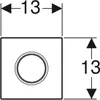 Geberit 116.011.JQ.5, Spülplatte, Chrom, Geberit Produktbild-Vorschau 3