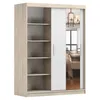 Schwebetürenschrank Kleiderschrank 150 cm Sonoma/Weiß mit Produktbild-Vorschau 4