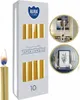 AURA candele coniche oro-metallo 7h 10 pz. s30-271 Anteprima dell’immagine prodotto 2