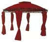 Wasserabweisendes Pavillon-Ersatzdach Ø 3,5m beige, rot, Produktbild-Vorschau 1
