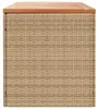 vidaXL Gartentruhe Beige 220x50x54 cm Poly Rattan Produktbild-Vorschau 5