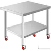Stół ze stali nierdzewnej VEVOR 762 x 915 mm Stół kuchenny Podgląd zdjęcia produktu 2