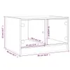 Couchtisch mit Glastüren Schwarz 68x50x42 cm Produktbild-Vorschau 11