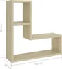 vidaXL Nástěnné police 2 ks Sonoma Dub 50x15x50 cm výrobek Náhled obrázku produktu 7