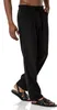 Red Bridge Herren Leinen Hose weite Freizeithose Schwarz L Produktbild-Vorschau 2