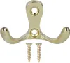 A double hook with two screws, isolated on a white background. Produktbild-Vorschau