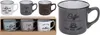 A collection of espresso cups with coffee-themed designs. Náhled obrázku produktu
