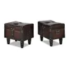 vidaXL Ensemble de coffres-sièges 3 pcs. Marron Voir les images du produit 7