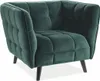 Fotel do salonu CASTELLO VELVET 1 zielony Podgląd zdjęcia produktu 1