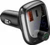 Baseus Bluetooth-Sender / Autoladegert MP3 Player Schwarz Produktbild-Vorschau 1
