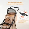2 Etagen Hundewagen klappbar Haustierwagen für Hunde Katzen Produktbild-Vorschau 8