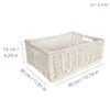 Creative Home Cesto Vimini Bianco 40x30x16 cm | Cestino Anteprima dell’immagine prodotto 2