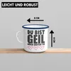 Trendation - Du Bist Geil Mach Weiter So - Lustige Emaille Produktbild-Vorschau 3