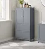 Grau MDF Badkasten Organizer - 30x60x110cm Produktbild-Vorschau 2