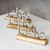 3er Set Schriftzug Lebe Lache Liebe L23cm Metall Silber Produktbild-Vorschau 4