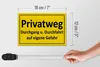 Blechschild  Hinweis 18x12cm Privatweg gelbes Produktbild-Vorschau 5
