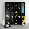 Creative Deco Wandvertoningskast Planken Zwart, 44,5x40x3 Productafbeelding-voorbeeld 3