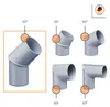 INEFA Fallrohrbogen 45 Grad, DN100 / 100mm, Grau – PVC Produktbild-Vorschau 3