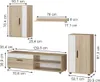 Parete attrezzata Vicco Berno Sonoma Set di 4 pezzi, Model Anteprima dell’immagine prodotto 3