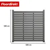 Floordirekt WPC Sichtschutzzaun Milos 180x180 cm Anthrazit Produktbild-Vorschau 2