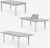 Set tavolo da giardino allungabile in alluminio con 8 Anteprima dell’immagine prodotto 3