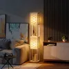 HOMCOM Stehlampe, Stehleuchte mit 2 Fächern, E27 Sockel, Produktbild-Vorschau 2