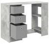 vidaXL Schreibtisch Betongrau 100 x 40 x 75 cm Produktbild-Vorschau 5