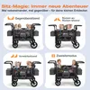 Sekey Faltbarer Bollerwagen mit Dach, Kinderwagen für 2-4 Produktbild-Vorschau 3