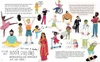 An illustration showing a diverse group of people engaged in various activities, with text highlighting the vast number of people on Earth. Voir les images du produit