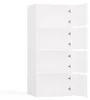 ALMA WHITE Komoda so 4 zásuvkami a 4 policami Náhľad obrázku produktu 10