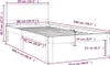 vidaXL vidaXL - Cadre de lit - massif - pin - 90x200 - cm Voir les images du produit 8