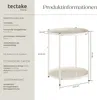 tectake® Beistelltisch Oxford 45,5x45,5x53cm Produktbild-Vorschau 6