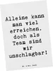 Mr. & Mrs. Panda Postkarte Spruch Im Team zusammenarbeiten Produktbild-Vorschau 1
