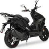 Motorroller 50 ccm Burnout BAD s Mattschwarz 45 km/h Produktbild-Vorschau 3
